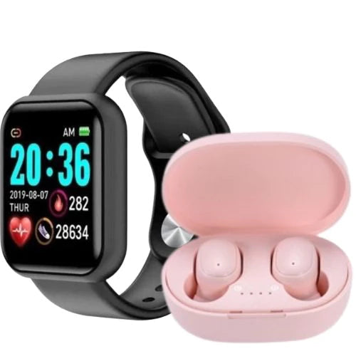 Relógio Smartwatch Digital  Bluetooth E Fone de Ouvido Bluetooth S/Fio