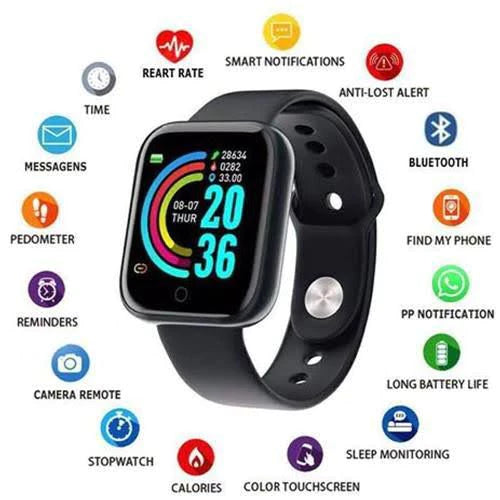 Relógio Smartwatch Digital  Bluetooth E Fone de Ouvido Bluetooth S/Fio