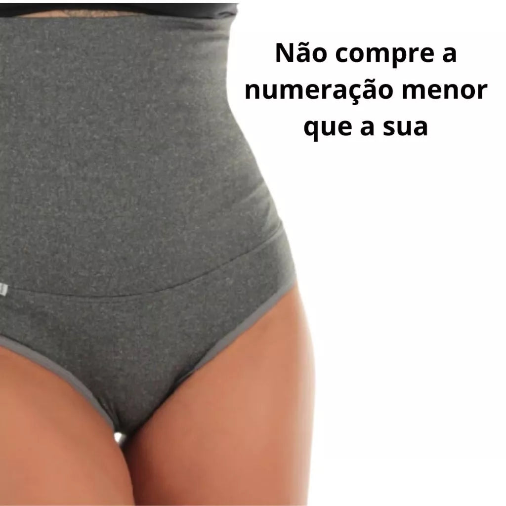 Kit 2 Calcinha Cinta Modeladora Suplex Alta Compressão Segura Barriga