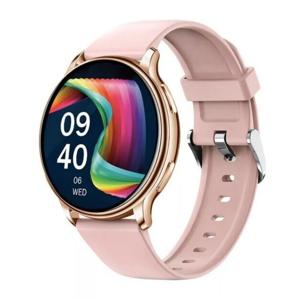 Smartwatch Redondo Dourado