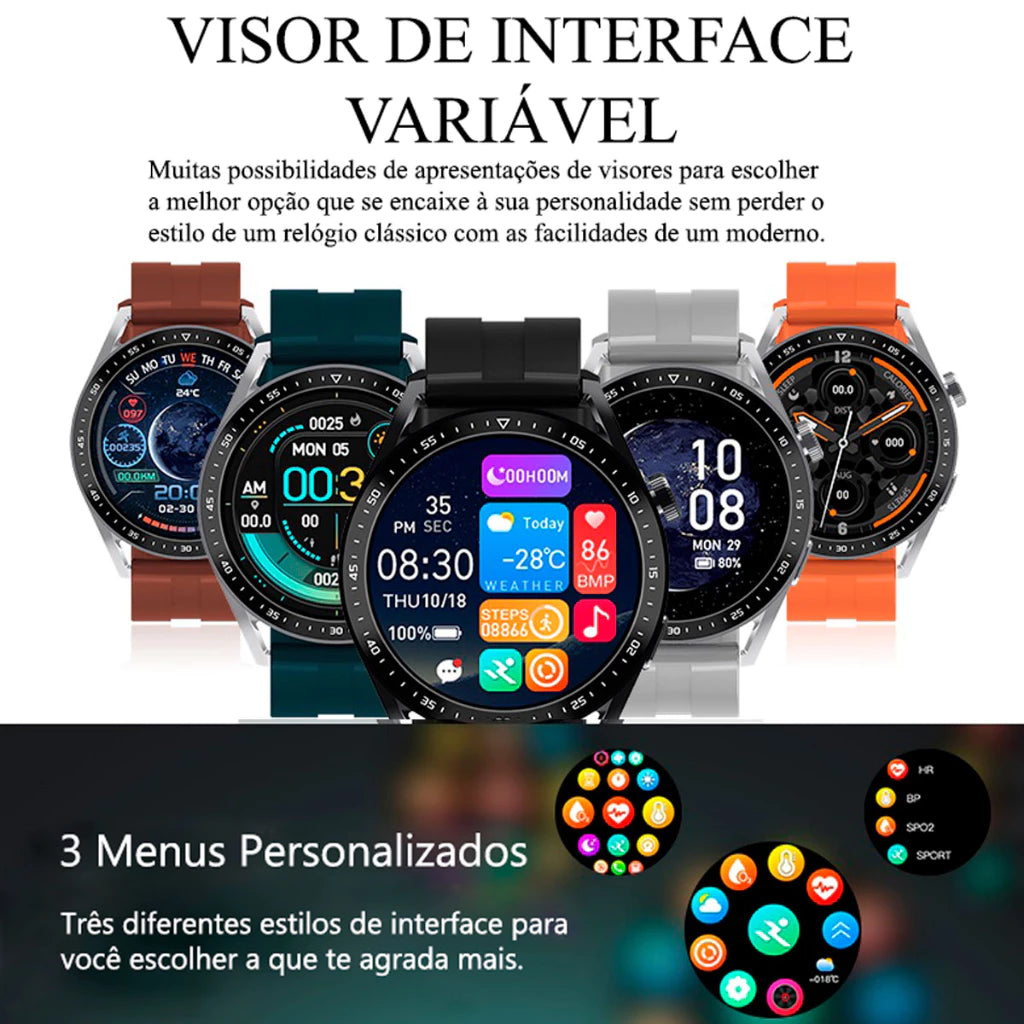 Smartwatch Modo Esportivo Freqüência Cardíaca GPS