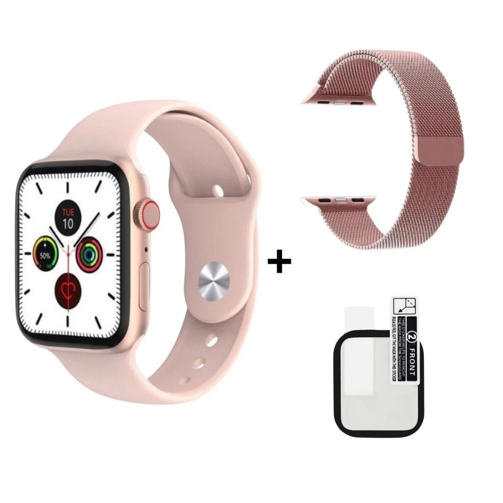 Relógio Feminino Smartwatch W28 Pro Series 8 Rose Gold